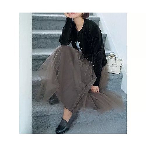 【トゥエルブクローゼット/12closet】の【洗える】ベロアスナップカーディガン 人気、トレンドファッション・服の通販 founy(ファニー) 　ファッション　Fashion　レディースファッション　Fashion for Women　トップス・カットソー　Cut & Sew Tops　カーディガン・羽織り　Layered Style Cardigans　ベロアトップス　Velour Tops / Velvet-Look Items　カットソー　Cut and Sewn Top　クラシカル　Classical, Vintage-Inspired　フロント　Front, Front Design　ベロア　Velour, Soft Velvet　ボトム　Bottoms, Lower Wear　エレガント 上品　Elegant　洗える　Machine Washable　other-2|ID: prp329100004631586 ipo3291000000033745818