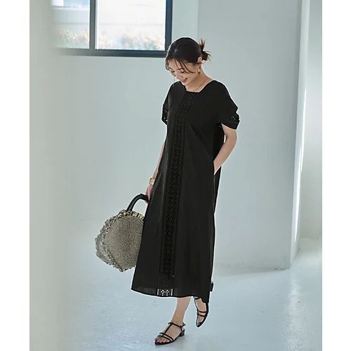 【スタイルデリ/STYLE DELI】の【LUXE】コットンレースカバーアップワンピース 人気、トレンドファッション・服の通販 founy(ファニー) 　ファッション　Fashion　レディースファッション　Fashion for Women　ワンピース　Dresses　ダメージ　Distressed, Destroyed　台形　A-Line, Trapezoid Shape　定番　Standard, Basic Item　ハンカチ　Handkerchief, Hanky　フォルム　Silhouette, Form　ポケット　Pocket, Pocket Detail　レース　Lace, Lace Fabric　おすすめ　Recommended / Our Picks　エレガント 上品　Elegant　other-2|ID: prp329100004631659 ipo3291000000033328879