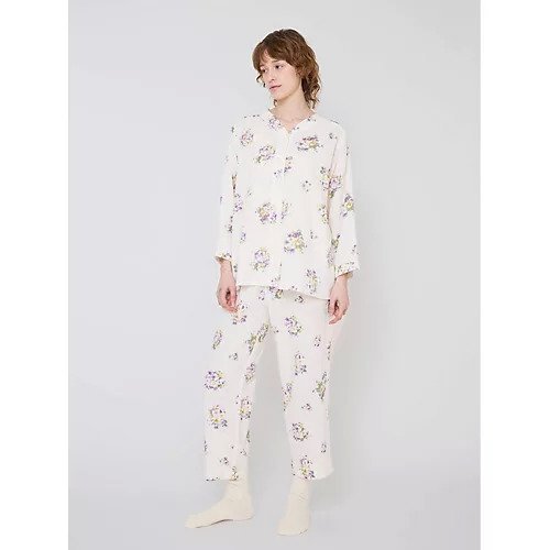 【ナナデコール/nanadecor】のプリムローズノーカラーパジャマ インテリア・キッズ・メンズ・レディースファッション・服の通販 founy(ファニー) https://founy.com/ ファッション Fashion レディースファッション Fashion for Women おすすめ Recommended / Our Picks ギフト プレゼント Gift / Present ダブル Double, Double-Breasted パジャマ Pajamas, Sleepwear フェミニン Feminine, Girly プリント Print, Printed Pattern リラックス Relax, Relaxed Fit レース Lace, Lace Fabric |ID: prp329100004631692 ipo3291000000033329821