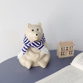 【ビオトープ/biotope / GOODS】のシロクマ貯金箱2025 マフラー付き 人気、トレンドファッション・服の通販 founy(ファニー) おすすめ Recommended / Our Picks クリスマス X'mas Christmas / X'mas ボーダー Border, Stripe マフラー Scarf, Muffler |ID:prp329100004631694