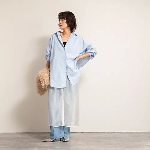 【ノーリーズ/NOLLEY'S】の【MAQWEL/マクウェル】ウォッシャブルオーガンジースカート 人気、トレンドファッション・服の通販 founy(ファニー) 　ファッション　Fashion　レディースファッション　Fashion for Women　スカート　Skirts　2025年　2025　2025-2026秋冬・A/W　Autumn/Winter 2025–26 AW25–26　おすすめ　Recommended / Our Picks　オーガンジー　Organza Fabric　シアー　Sheer, See-Through　シンプル　Simple, Minimal　スラックス　Slacks, Dress Pants　デニム　Denim, Jeans Material　パイピング　Piping, Trim Design　今季　This Season, Current Season　other-2|ID: prp329100004631735 ipo3291000000033330612