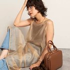 【ノーリーズ/NOLLEY'S】の【MAQWEL/マクウェル】ウォッシャブルオーガンジーワンピース 人気、トレンドファッション・服の通販 founy(ファニー) ファッション Fashion レディースファッション Fashion for Women ワンピース Dresses 2025年 2025 2025-2026秋冬・A/W Autumn/Winter 2025–26 AW25–26 オーガンジー Organza Fabric キャミソール Camisole, Spaghetti Strap Top シアー Sheer, See-Through シンプル Simple, Minimal ジャケット Jacket, Outerwear タンク Tank Top, Sleeveless Top パイピング Piping, Trim Design thumbnail ベージュ|ID: prp329100004631736 ipo3291000000033330624