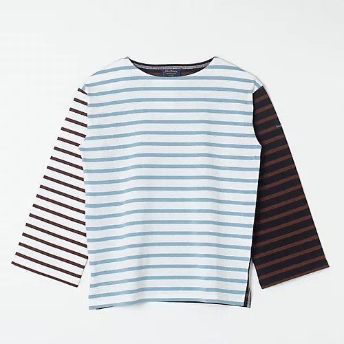 【ルミノア/Le minor】の【HPS別注】JEANNE 人気、トレンドファッション・服の通販 founy(ファニー) 　ファッション　Fashion　レディースファッション　Fashion for Women　洗える　Machine Washable　ショルダー　Shoulder, Shoulder Strap　ストライプ　Stripe, Striped Pattern　ドロップ　Drop Shoulder, Dropped Style　パープル　Purple, Violet　フィット　Fit, Slim Fit　フロント　Front, Front Design　ベーシック　Basic, Essential　ボーダー　Border, Stripe　別注　Limited Edition, Custom Order　 other-1|ID: prp329100004632790 ipo3291000000033341527