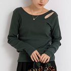 【リエミラー/Rie Miller】のウォッシャブルリブカットアウト2WAYロンT 人気、トレンドファッション・服の通販 founy(ファニー) ファッション Fashion レディースファッション Fashion for Women トップス・カットソー Cut & Sew Tops ロングTシャツ・Tシャツ Longline T-Shirts & Tees 2025年 2025 2025-2026秋冬・A/W Autumn/Winter 2025–26 AW25–26 シンプル Simple, Minimal ジャケット Jacket, Outerwear ストレッチ Stretch, Stretchy Fabric thumbnail ダークグリーン|ID: prp329100004632792 ipo3291000000033341549