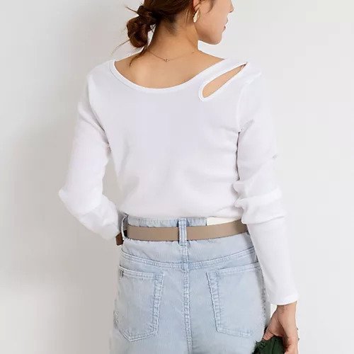 【リエミラー/Rie Miller】のウォッシャブルリブカットアウト2WAYロンT 人気、トレンドファッション・服の通販 founy(ファニー) 　ファッション　Fashion　レディースファッション　Fashion for Women　トップス・カットソー　Cut & Sew Tops　ロングTシャツ・Tシャツ　Longline T-Shirts & Tees　2025年　2025　2025-2026秋冬・A/W　Autumn/Winter 2025–26 AW25–26　シンプル　Simple, Minimal　ジャケット　Jacket, Outerwear　ストレッチ　Stretch, Stretchy Fabric　other-3|ID: prp329100004632792 ipo3291000000033341553
