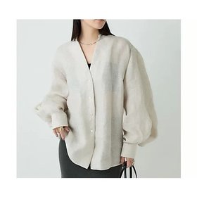【カオス/Chaos】のリネンパンプキンスリーブブラウス 人気、トレンドファッション・服の通販 founy(ファニー) ファッション Fashion レディースファッション Fashion for Women トップス・カットソー Cut & Sew Tops シャツ・ブラウス・オフィスカジュアル Elegant Blouses & Button-Ups シルケット Silket, Silky Cotton メッシュ Mesh, Net Fabric リネン Linen, Linen Fabric |ID:prp329100004632800