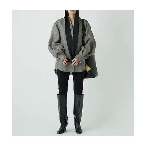 【カオス/Chaos】のリネンパンプキンスリーブブラウス 人気、トレンドファッション・服の通販 founy(ファニー) 　ファッション　Fashion　レディースファッション　Fashion for Women　トップス・カットソー　Cut & Sew Tops　シャツ・ブラウス・オフィスカジュアル　Elegant Blouses & Button-Ups　シルケット　Silket, Silky Cotton　メッシュ　Mesh, Net Fabric　リネン　Linen, Linen Fabric　other-2|ID: prp329100004632800 ipo3291000000033341605