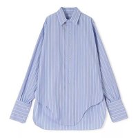 【メゾン マルジェラ/MAISON MARGIELA】のLong-sleeved Shirt 人気、トレンドファッション・服の通販 founy(ファニー) ファッション Fashion レディースファッション Fashion for Women トップス・カットソー Cut & Sew Tops シャツ・ブラウス・オフィスカジュアル Elegant Blouses & Button-Ups 2025年 2025 2025-2026秋冬・A/W Autumn/Winter 2025–26 AW25–26 カフス Cuff Design ストライプ Stripe, Striped Pattern ラウンド Round, Round Neck ロング Long, Long-Length |ID:prp329100004632802
