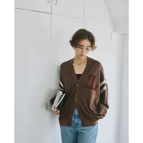 【レミレリーフ/REMI RELIEF】の【HPS別注】R/C天竺フットボールカーディガン 人気、トレンドファッション・服の通販 founy(ファニー) 　ファッション　Fashion　レディースファッション　Fashion for Women　トップス・カットソー　Cut & Sew Tops　カーディガン・羽織り　Layered Style Cardigans　洗える　Machine Washable　秋　Autumn　カーディガン　Cardigan, Knitwear　ショーツ　Shorts, Short Pants　ジャケット　Jacket, Outerwear　とろみ　Fluid, Flowy Fabric　タンク　Tank Top, Sleeveless Top　デニム　Denim, Jeans Material　定番　Standard, Basic Item　なめらか　Smooth, Silky Texture　フィット　Fit, Slim Fit　プリント　Print, Printed Pattern　ポケット　Pocket, Pocket Detail　別注　Limited Edition, Custom Order　夏　Summer　other-3|ID: prp329100004632818 ipo3291000000035676164