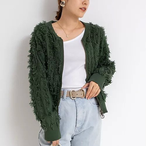 【リエミラー/Rie Miller】の《手洗い可能》カットジャガードジップアップカーディガン インテリア・キッズ・メンズ・レディースファッション・服の通販 founy(ファニー) ファッション Fashion レディースファッション Fashion for Women トップス・カットソー Cut & Sew Tops カーディガン・羽織り Layered Style Cardigans 2025年 2025 2025-2026秋冬・A/W Autumn/Winter 2025–26 AW25–26 おすすめ Recommended / Our Picks カットジャガード Cut Jacquard カーディガン Cardigan, Knitwear ジップアップ Zip-Up, Full Zip デニム Denim, Jeans Material ロング Long, Long-Length ワイド Wide, Wide Fit 今季 This Season, Current Season ダークグリーン|ID: prp329100004632823 ipo3291000000033341806