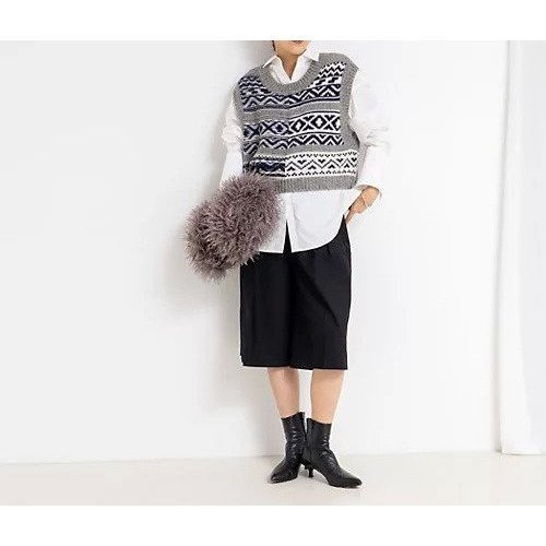 【リエミラー/Rie Miller】のノルディック柄2WAYベスト 人気、トレンドファッション・服の通販 founy(ファニー) 　ファッション　Fashion　レディースファッション　Fashion for Women　アウター　Coat / Outerwear Collection　トップス・カットソー　Cut & Sew Tops　ベスト&ジレ / 重ね着スタイル　Vests & Gilets　2025年　2025　2025-2026秋冬・A/W　Autumn/Winter 2025–26 AW25–26　インナー　Innerwear　ショート　Short, Short Length　スリーブ　Sleeve, Long Sleeve / Short Sleeve　ベスト　Vest, Waistcoat　ワイド　Wide, Wide Fit　other-2|ID: prp329100004632832 ipo3291000000033341862