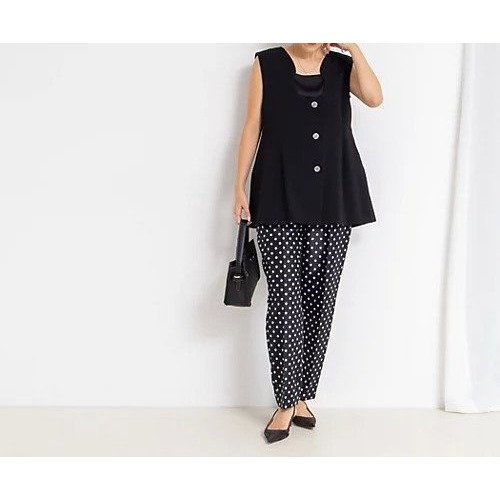 【ノーリーズソフィー/NOLLEY'S sophi】のヴァースネックジレ 人気、トレンドファッション・服の通販 founy(ファニー) 　ファッション　Fashion　レディースファッション　Fashion for Women　アウター　Coat / Outerwear Collection　トップス・カットソー　Cut & Sew Tops　ベスト&ジレ / 重ね着スタイル　Vests & Gilets　2025年　2025　2025-2026秋冬・A/W　Autumn/Winter 2025–26 AW25–26　フレア　Flare, Flared　ボトム　Bottoms, Lower Wear　切替　Switching, Contrast Panel　other-3|ID: prp329100004632834 ipo3291000000033357121