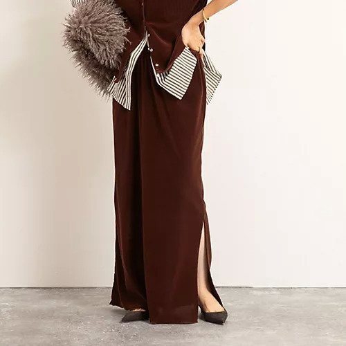 【ノーリーズ/NOLLEY'S】の【MAQWEL/マクウェル】ウォッシャブルベロアロングスカート 人気、トレンドファッション・服の通販 founy(ファニー) ファッション Fashion レディースファッション Fashion for Women スカート Skirts ロングスカート Long Skirts / Maxi & Midi Skirts 2025年 2025 2025-2026秋冬・A/W Autumn/Winter 2025–26 AW25–26 ストレッチ Stretch, Stretchy Fabric スリット Slit, Slit Detail ドローコード Drawcord, Drawstring Cord ベロア Velour, Soft Velvet エレガント 上品 Elegant other-1|ID: prp329100004632838 ipo3291000000034102969