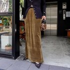 【ノーリーズ/NOLLEY'S】の【MAQWEL/マクウェル】ウォッシャブルベロアロングスカート カーキ|ID: prp329100004632838 ipo3291000000034102972