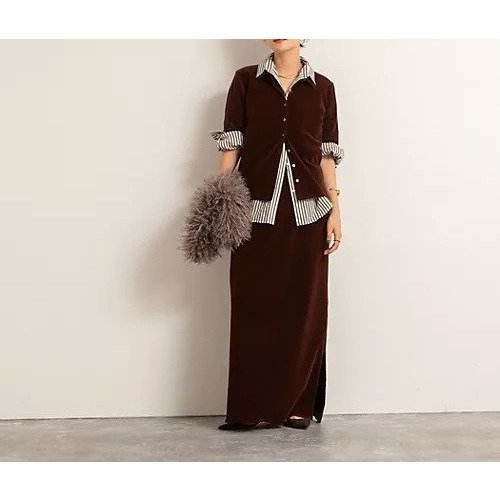 【ノーリーズ/NOLLEY'S】の【MAQWEL/マクウェル】ウォッシャブルベロアロングスカート 人気、トレンドファッション・服の通販 founy(ファニー) ファッション Fashion レディースファッション Fashion for Women スカート Skirts ロングスカート Long Skirts / Maxi & Midi Skirts 2025年 2025 2025-2026秋冬・A/W Autumn/Winter 2025–26 AW25–26 ストレッチ Stretch, Stretchy Fabric スリット Slit, Slit Detail ドローコード Drawcord, Drawstring Cord ベロア Velour, Soft Velvet エレガント 上品 Elegant other-3|ID: prp329100004632838 ipo3291000000034102976