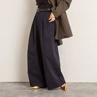 【ノーリーズ/NOLLEY'S】の【MAQWEL/マクウェル】ウォッシャブルタックワイドパンツ ネイビー|ID: prp329100004632848 ipo3291000000034410161