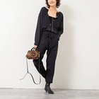 【リエミラー/Rie Miller】の《手洗い可能》《セットアップ対応》ニットオールインワン ネイビー|ID: prp329100004632866 ipo3291000000033342120