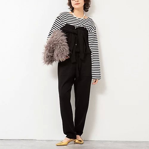 【リエミラー/Rie Miller】の《手洗い可能》《セットアップ対応》ニットオールインワン 人気、トレンドファッション・服の通販 founy(ファニー) 　ファッション　Fashion　レディースファッション　Fashion for Women　トップス・カットソー　Cut & Sew Tops　ニット　Knit Tops & Sweaters　ワンピース　Dresses　オールインワン・ワンピース　Dresses and Jumpsuits　2025年　2025　2025-2026秋冬・A/W　Autumn/Winter 2025–26 AW25–26　アンサンブル　Ensemble Set　カーディガン　Cardigan, Knitwear　シルク　Silk, 100% Silk　セットアップ　Set-Up, Coordinated Outfit　 other-1|ID: prp329100004632866 ipo3291000000035116059