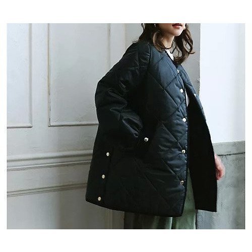 【マッキントッシュ/MACKINTOSH】の【HPS別注】キルティングコート 人気、トレンドファッション・服の通販 founy(ファニー) 　ファッション　Fashion　レディースファッション　Fashion for Women　アウター　Coat / Outerwear Collection　コート・ロングコート・ピーコート　Long Coats, Peacoats & More　キルティング　Quilted, Quilting　キルト　Quilt, Quilted Fabric　コンパクト　Compact, Small Size　スリット　Slit, Slit Detail　スリーブ　Sleeve, Long Sleeve / Short Sleeve　ダウン　Down, Puffer　デニム　Denim, Jeans Material　ドット　Polka Dot, Dot Pattern　定番　Standard, Basic Item　ネックレス　Necklace, Pendant Necklace　フェミニン　Feminine, Girly　別注　Limited Edition, Custom Order　防寒　Cold Protection, Winter-Ready　マニッシュ　Mannish, Boyish　ミドル　Middle Length, Mid Height　レオパード　Leopard, Animal Print　ロング　Long, Long-Length　冬　Winter / This Winter　other-3|ID: prp329100004632897 ipo3291000000034410329