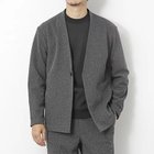 【ノーリーズ グッドマン/NOLLEY'S goodman / MEN】の《ビジカジ/セットアップ対応》【尾州】先染めウォッシャブルノーカラーカーディガンジャケット 25AW ミディアムグレー|ID: prp329100004632904 ipo3291000000033342429