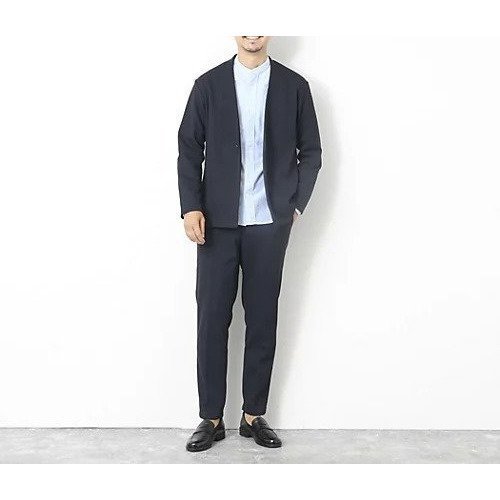 【ノーリーズ グッドマン/NOLLEY'S goodman / MEN】の《ビジカジ/セットアップ対応》【尾州】先染めウォッシャブルノーカラーカーディガンジャケット 25AW 人気、トレンドファッション・服の通販 founy(ファニー) 　ファッション　Fashion　メンズファッション　Fashion for Men　セットアップ　Matching Sets　2025年　2025　2025-2026秋冬・A/W　Autumn/Winter 2025–26 AW25–26　カーディガン　Cardigan, Knitwear　ジャケット　Jacket, Outerwear　セットアップ　Set-Up, Coordinated Outfit　ドレス　Dress, One-Piece　ビジネス 仕事 通勤　Business / Work / Commuting　フロント　Front, Front Design　other-2|ID: prp329100004632904 ipo3291000000033342433