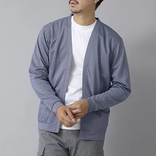 【ノーリーズ グッドマン/NOLLEY'S goodman / MEN】の【ACTIVE SECT】《限定展開》シルケットサーフニットボタンレスカーディガン 25AW インテリア・キッズ・メンズ・レディースファッション・服の通販 founy(ファニー) 　ファッション　Fashion　メンズファッション　Fashion for Men　カーディガン　Cardigan, Knitwear　吸水　Absorbent, Quick-Dry　シルケット　Silket, Silky Cotton　ストレッチ　Stretch, Stretchy Fabric　スマート　Smart, Elegant　ポケット　Pocket, Pocket Detail　エレガント 上品　Elegant　2025年　2025　2025-2026秋冬・A/W　Autumn/Winter 2025–26 AW25–26　ブルー|ID: prp329100004632906 ipo3291000000033342443