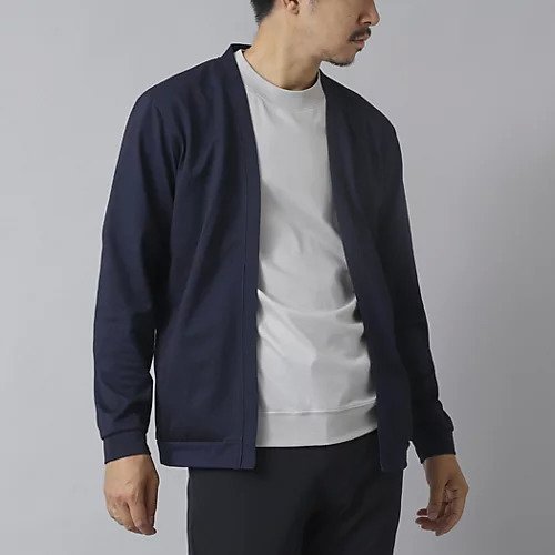 【ノーリーズ グッドマン/NOLLEY'S goodman / MEN】の【ACTIVE SECT】《限定展開》シルケットサーフニットボタンレスカーディガン 25AW インテリア・キッズ・メンズ・レディースファッション・服の通販 founy(ファニー) 　ファッション　Fashion　メンズファッション　Fashion for Men　カーディガン　Cardigan, Knitwear　吸水　Absorbent, Quick-Dry　シルケット　Silket, Silky Cotton　ストレッチ　Stretch, Stretchy Fabric　スマート　Smart, Elegant　ポケット　Pocket, Pocket Detail　エレガント 上品　Elegant　2025年　2025　2025-2026秋冬・A/W　Autumn/Winter 2025–26 AW25–26　ネイビー|ID: prp329100004632906 ipo3291000000033342444