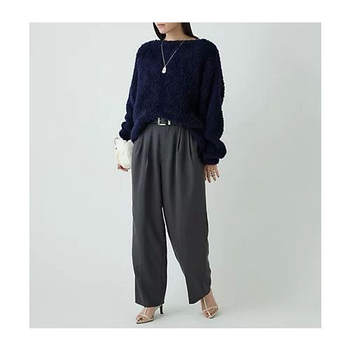 【カオス/Chaos】のペルシアモールニットプルオーバー インテリア・キッズ・メンズ・レディースファッション・服の通販 founy(ファニー) 　ファッション　Fashion　レディースファッション　Fashion for Women　トップス・カットソー　Cut & Sew Tops　ニット　Knit Tops & Sweaters　カジュアルプルオーバー・ニットトップス　Pullovers & Knit Tops / Casual Pullovers　2024年　2024　2024-2025秋冬・A/W　Autumn/Winter 2024–25 AW24–25　イエロー　Yellow　シンプル　Simple, Minimal　ニューネイビー|ID: prp329100004632928 ipo3291000000033343180