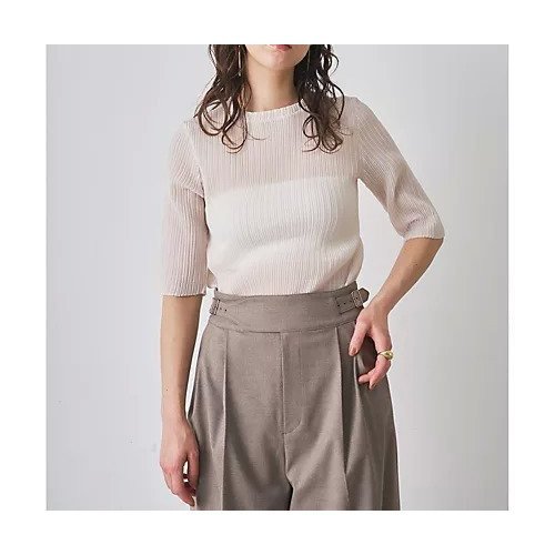 【ウィムガゼット/Whim Gazette】のプリーツハーフスリーブプルオーバー 人気、トレンドファッション・服の通販 founy(ファニー) 　ファッション　Fashion　レディースファッション　Fashion for Women　トップス・カットソー　Cut & Sew Tops　カジュアルプルオーバー・ニットトップス　Pullovers & Knit Tops / Casual Pullovers　2025年　2025　2025春夏・S/S　Spring/Summer 2025 SS25　カットソー　Cut and Sewn Top　シンプル　Simple, Minimal　スリーブ　Sleeve, Long Sleeve / Short Sleeve　トレンド　Trend, Trending Now　ハーフ　Half, Half-Length　プリーツ　Pleats, Pleated　エレガント 上品　Elegant　半袖　Short Sleeve, Half Sleeve　other-2|ID: prp329100004633595 ipo3291000000033356232