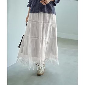 【スタイルデリ/STYLE DELI】 【LUXE】コットンレースギャザーロングスカート人気、トレンドファッション・服の通販 founy(ファニー) ファッション Fashion レディースファッション Fashion for Women スカート Skirts ロングスカート Long Skirts / Maxi & Midi Skirts ギャザー Gathered, Ruffled 切替 Switching, Contrast Panel スウェット / スエット Sweatshirt, Sweatwear スカラップ Scallop, Scalloped Edge ストライプ Stripe, Striped Pattern タイツ Tights, Legwear タンク Tank Top, Sleeveless Top ダウン Down, Puffer ティアード Tiered, Tiered Style バランス Balance, Style Balance フラット Flat, Flat Shoes フレア Flare, Flared ポケット Pocket, Pocket Detail ラグジュアリー Luxury, Elegant ランダム Random, Irregular レース Lace, Lace Fabric ロング Long, Long-Length 夏 Summer |ID:prp329100004633607