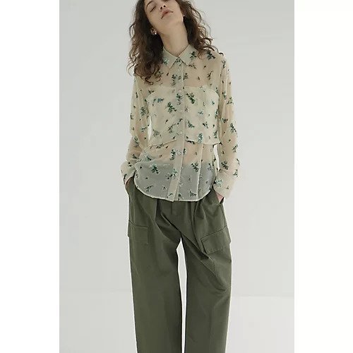 【クラネ/CLANE】のFLOWER OPAL BISTIER SHIRTS 人気、トレンドファッション・服の通販 founy(ファニー) 　ファッション　Fashion　レディースファッション　Fashion for Women　トップス・カットソー　Cut & Sew Tops　シャツ・ブラウス・オフィスカジュアル　Elegant Blouses & Button-Ups　2025年　2025　2025-2026秋冬・A/W　Autumn/Winter 2025–26 AW25–26　ビスチェ　Bustier, Corset Top　フィット　Fit, Slim Fit　プリント　Print, Printed Pattern　other-2|ID: prp329100004636033 ipo3291000000033394169