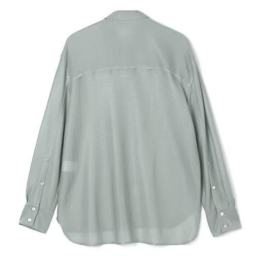 【カナコ サカイ/KANAKO SAKAI】のMETALLIC JERSEY SHIRT 人気、トレンドファッション・服の通販 founy(ファニー) 　ファッション　Fashion　レディースファッション　Fashion for Women　トップス・カットソー　Cut & Sew Tops　シャツ・ブラウス・オフィスカジュアル　Elegant Blouses & Button-Ups　2025年　2025　2025-2026秋冬・A/W　Autumn/Winter 2025–26 AW25–26　シェイプ　Shape, Slim Fit　シンプル　Simple, Minimal　フロント　Front, Front Design　ラウンド　Round, Round Neck　other-2|ID: prp329100004636034 ipo3291000000033394173