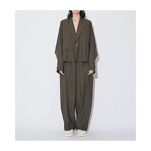 【ビューティフル ピープル/beautiful people】のsheer stripe suiting side tuck widepants 人気、トレンドファッション・服の通販 founy(ファニー) 　ファッション　Fashion　レディースファッション　Fashion for Women　パンツ　Pants & Trousers　2025年　2025　2025-2026秋冬・A/W　Autumn/Winter 2025–26 AW25–26　ジャケット　Jacket, Outerwear　セットアップ　Set-Up, Coordinated Outfit　ワイド　Wide, Wide Fit　other-2|ID: prp329100004636041 ipo3291000000034956852