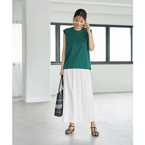 【スタイルデリ/STYLE DELI】のさらさらスムースなワイド幅ノースリトップス 人気、トレンドファッション・服の通販 founy(ファニー) 　ファッション　Fashion　レディースファッション　Fashion for Women　トップス・カットソー　Cut & Sew Tops　イエロー　Yellow　インナー　Innerwear　オレンジ　Orange　カットソー　Cut and Sewn Top　ジャケット　Jacket, Outerwear　ストレート　Straight, Straight Cut　スリット　Slit, Slit Detail　デコルテ　Décolleté, Neckline　定番　Standard, Basic Item　ノースリーブ　Sleeveless, No-Sleeve　バランス　Balance, Style Balance　フォルム　Silhouette, Form　ベーシック　Basic, Essential　ワイド　Wide, Wide Fit　冬　Winter / This Winter　夏　Summer　エレガント 上品　Elegant　other-2|ID: prp329100004636060 ipo3291000000033394781