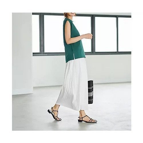 【スタイルデリ/STYLE DELI】のさらさらスムースなワイド幅ノースリトップス 人気、トレンドファッション・服の通販 founy(ファニー) 　ファッション　Fashion　レディースファッション　Fashion for Women　トップス・カットソー　Cut & Sew Tops　イエロー　Yellow　インナー　Innerwear　オレンジ　Orange　カットソー　Cut and Sewn Top　ジャケット　Jacket, Outerwear　ストレート　Straight, Straight Cut　スリット　Slit, Slit Detail　デコルテ　Décolleté, Neckline　定番　Standard, Basic Item　ノースリーブ　Sleeveless, No-Sleeve　バランス　Balance, Style Balance　フォルム　Silhouette, Form　ベーシック　Basic, Essential　ワイド　Wide, Wide Fit　冬　Winter / This Winter　夏　Summer　エレガント 上品　Elegant　other-3|ID: prp329100004636060 ipo3291000000033394782