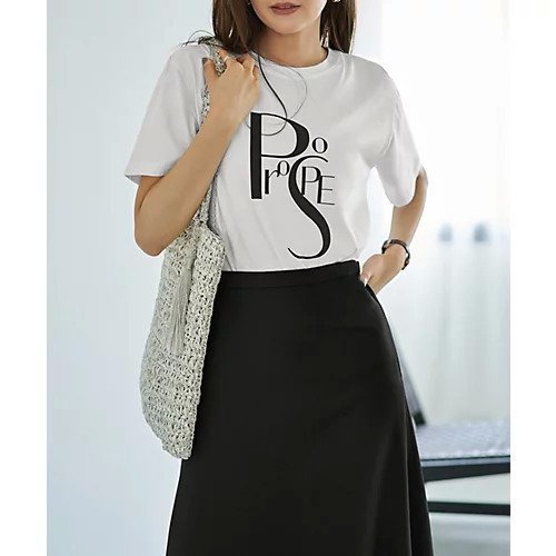 【スタイルデリ/STYLE DELI】のデザイン配置ロゴTシャツ インテリア・キッズ・メンズ・レディースファッション・服の通販 founy(ファニー) 　ファッション　Fashion　レディースファッション　Fashion for Women　トップス・カットソー　Cut & Sew Tops　シャツ・ブラウス・オフィスカジュアル　Elegant Blouses & Button-Ups　ロングTシャツ・Tシャツ　Longline T-Shirts & Tees　イエロー　Yellow　カーディガン　Cardigan, Knitwear　サロペット　Overalls, Salopette　ショルダー　Shoulder, Shoulder Strap　ジャケット　Jacket, Outerwear　ストレート　Straight, Straight Cut　スリット　Slit, Slit Detail　ドロップ　Drop Shoulder, Dropped Style　バランス　Balance, Style Balance　半袖　Short Sleeve, Half Sleeve　マーブル　Marble, Marble Pattern　夏　Summer　ブライトグレー|ID: prp329100004636062 ipo3291000000033394798