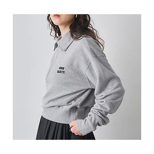 【ウィムガゼット/Whim Gazette】のハーフジップロゴ裏毛プルオーバー 人気、トレンドファッション・服の通販 founy(ファニー) 　ファッション　Fashion　レディースファッション　Fashion for Women　トップス・カットソー　Cut & Sew Tops　カジュアルプルオーバー・ニットトップス　Pullovers & Knit Tops / Casual Pullovers　インナー　Innerwear　ジャケット　Jacket, Outerwear　スタンダード　Standard, Basic　スタンド　Stand Collar, Upright Stand　バランス　Balance, Style Balance　ボトム　Bottoms, Lower Wear　ロング　Long, Long-Length　ワンポイント　One Point, Statement Accent　2025年　2025　2025-2026秋冬・A/W　Autumn/Winter 2025–26 AW25–26　other-3|ID: prp329100004636658 ipo3291000000033407090