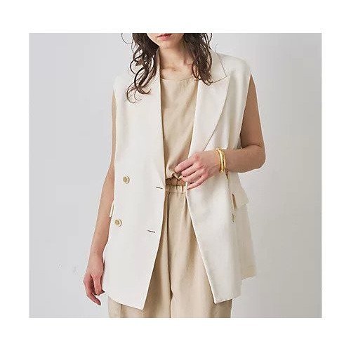 【ウィムガゼット/Whim Gazette】のダックダブルジレ 人気、トレンドファッション・服の通販 founy(ファニー) 　ファッション　Fashion　レディースファッション　Fashion for Women　アウター　Coat / Outerwear Collection　トップス・カットソー　Cut & Sew Tops　ベスト&ジレ / 重ね着スタイル　Vests & Gilets　2025年　2025　2025春夏・S/S　Spring/Summer 2025 SS25　おすすめ　Recommended / Our Picks　セットアップ　Set-Up, Coordinated Outfit　バランス　Balance, Style Balance　ボトム　Bottoms, Lower Wear　モダン　Modern, Contemporary　ワーク　Workwear, Utility Style　ヴィンテージ　Vintage Style　other-2|ID: prp329100004636685 ipo3291000000033407268