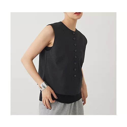 【ウィムガゼット/Whim Gazette】の【THE PAUSE】トロコンパクトジレ インテリア・キッズ・メンズ・レディースファッション・服の通販 founy(ファニー) https://founy.com/ ファッション Fashion レディースファッション Fashion for Women アウター Coat / Outerwear Collection トップス・カットソー Cut & Sew Tops ベスト&ジレ / 重ね着スタイル Vests & Gilets インナー Innerwear ウォッシャブル Machine Washable ヴィンテージ Vintage Style グラデーション Gradient, Ombre コンパクト Compact, Small Size セットアップ Set-Up, Coordinated Outfit タンク Tank Top, Sleeveless Top ハイネック High Neck, Mock Neck マニッシュ Mannish, Boyish ワーク Workwear, Utility Style おすすめ Recommended / Our Picks 2025年 2025 2025-2026秋冬・A/W Autumn/Winter 2025–26 AW25–26 |ID: prp329100004636688 ipo3291000000033407279
