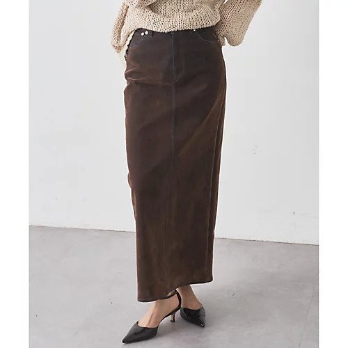 【ウィムガゼット/Whim Gazette】のデニムフロッキースリットスカート 人気、トレンドファッション・服の通販 founy(ファニー) 　ファッション　Fashion　レディースファッション　Fashion for Women　スカート　Skirts　ヴィンテージ　Vintage Style　秋　Autumn　クール　Cool, Chic　シンプル　Simple, Minimal　ストレッチ　Stretch, Stretchy Fabric　スリット　Slit, Slit Detail　セットアップ　Set-Up, Coordinated Outfit　デニム　Denim, Jeans Material　ビンテージ　Vintage, Retro Style　ロング　Long, Long-Length　おすすめ　Recommended / Our Picks　2025年　2025　2025-2026秋冬・A/W　Autumn/Winter 2025–26 AW25–26　other-2|ID: prp329100004636693 ipo3291000000033407312