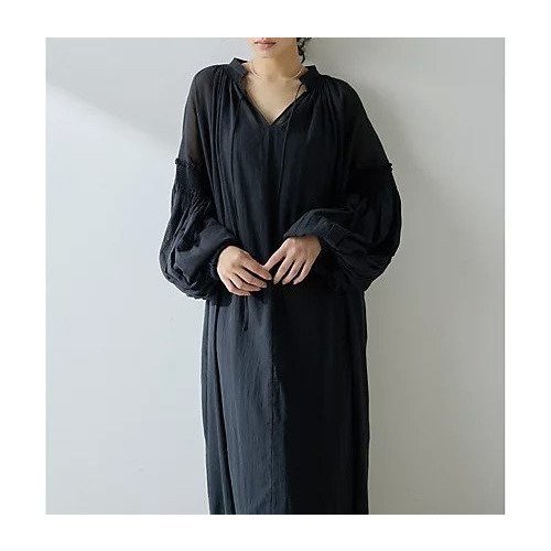 【ウィムガゼット/Whim Gazette】のコットンシフォンワンピース 人気、トレンドファッション・服の通販 founy(ファニー) 　ファッション　Fashion　レディースファッション　Fashion for Women　ワンピース　Dresses　ギャザー　Gathered, Ruffled　シフォン　Chiffon, Lightweight Fabric　長袖　Long Sleeve, Full Sleeve　ハイネック　High Neck, Mock Neck　フェミニン　Feminine, Girly　フレア　Flare, Flared　ベビー　Baby, Babywear　ペチコート　Petticoat, Underskirt　ロマンティック　Romantic, Feminine Style　2025年　2025　2025-2026秋冬・A/W　Autumn/Winter 2025–26 AW25–26　other-2|ID: prp329100004636713 ipo3291000000033407454