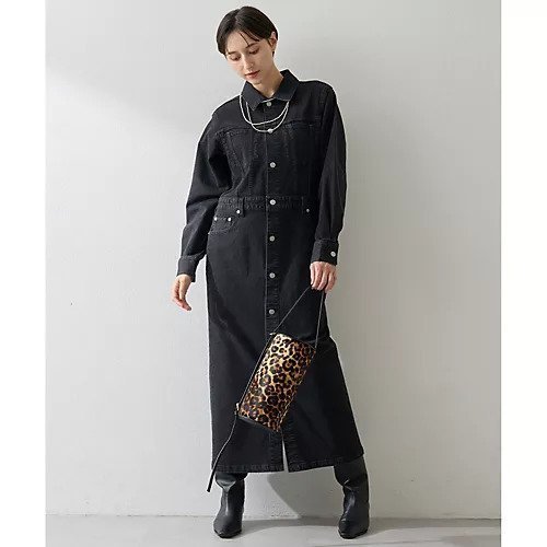 【ウィムガゼット/Whim Gazette】のストレッチデニムワンピース 人気、トレンドファッション・服の通販 founy(ファニー) 　ファッション　Fashion　レディースファッション　Fashion for Women　ワンピース　Dresses　スタイリッシュ　Stylish, Fashionable　ストレッチ　Stretch, Stretchy Fabric　スリット　Slit, Slit Detail　デニム　Denim, Jeans Material　フロント　Front, Front Design　ロング　Long, Long-Length　2025年　2025　2025-2026秋冬・A/W　Autumn/Winter 2025–26 AW25–26　other-3|ID: prp329100004636716 ipo3291000000033407471