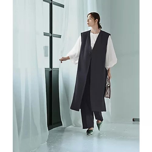 【スタイルデリ/STYLE DELI】の【Kana Oyama BLK001】ロングジレ インテリア・キッズ・メンズ・レディースファッション・服の通販 founy(ファニー) https://founy.com/ ファッション Fashion レディースファッション Fashion for Women アウター Coat / Outerwear Collection トップス・カットソー Cut & Sew Tops ベスト&ジレ / 重ね着スタイル Vests & Gilets コラボ Collaboration, Collab シンプル Simple, Minimal ジョーゼット Georgette, Semi-Sheer Fabric スリット Slit, Slit Detail セットアップ Set-Up, Coordinated Outfit デニム Denim, Jeans Material 定番 Standard, Basic Item バランス Balance, Style Balance フィット Fit, Slim Fit フォーマル Formal, Dressy ベーシック Basic, Essential おすすめ Recommended / Our Picks 旅行 Travel セレモニー Ceremony |ID: prp329100004636841 ipo3291000000033408853