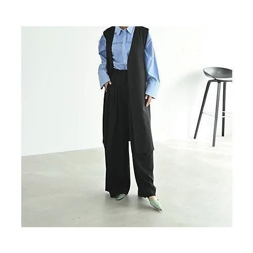 【スタイルデリ/STYLE DELI】の【Kana Oyama BLK001】ロングジレ 人気、トレンドファッション・服の通販 founy(ファニー) 　ファッション　Fashion　レディースファッション　Fashion for Women　アウター　Coat / Outerwear Collection　トップス・カットソー　Cut & Sew Tops　ベスト&ジレ / 重ね着スタイル　Vests & Gilets　コラボ　Collaboration, Collab　シンプル　Simple, Minimal　ジョーゼット　Georgette, Semi-Sheer Fabric　スリット　Slit, Slit Detail　セットアップ　Set-Up, Coordinated Outfit　デニム　Denim, Jeans Material　定番　Standard, Basic Item　バランス　Balance, Style Balance　フィット　Fit, Slim Fit　フォーマル　Formal, Dressy　ベーシック　Basic, Essential　おすすめ　Recommended / Our Picks　旅行　Travel　セレモニー　Ceremony　other-2|ID: prp329100004636841 ipo3291000000036042838