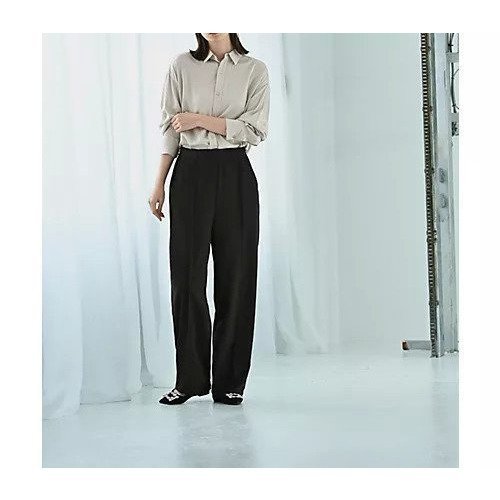 【スタイルデリ/STYLE DELI】の【Kana Oyama BLK001】ワイドパンツ 人気、トレンドファッション・服の通販 founy(ファニー) 　ファッション　Fashion　レディースファッション　Fashion for Women　パンツ　Pants & Trousers　コラボ　Collaboration, Collab　シューズ　Shoes, Footwear　シンプル　Simple, Minimal　ジョーゼット　Georgette, Semi-Sheer Fabric　ストレート　Straight, Straight Cut　スリット　Slit, Slit Detail　セットアップ　Set-Up, Coordinated Outfit　センター　Center, Center Line　定番　Standard, Basic Item　バランス　Balance, Style Balance　パターン　Pattern, Design Print　フィット　Fit, Slim Fit　フラット　Flat, Flat Shoes　ベーシック　Basic, Essential　ワイド　Wide, Wide Fit　おすすめ　Recommended / Our Picks　旅行　Travel　セレモニー　Ceremony　other-2|ID: prp329100004636843 ipo3291000000033408880
