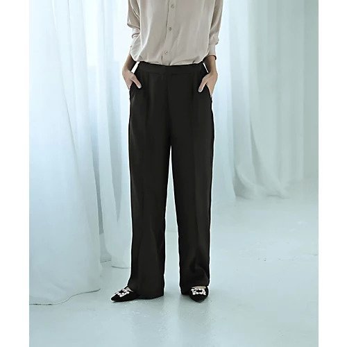 【スタイルデリ/STYLE DELI】の【Kana Oyama BLK001】ワイドパンツ 人気、トレンドファッション・服の通販 founy(ファニー) 　ファッション　Fashion　レディースファッション　Fashion for Women　パンツ　Pants & Trousers　コラボ　Collaboration, Collab　シューズ　Shoes, Footwear　シンプル　Simple, Minimal　ジョーゼット　Georgette, Semi-Sheer Fabric　ストレート　Straight, Straight Cut　スリット　Slit, Slit Detail　セットアップ　Set-Up, Coordinated Outfit　センター　Center, Center Line　定番　Standard, Basic Item　バランス　Balance, Style Balance　パターン　Pattern, Design Print　フィット　Fit, Slim Fit　フラット　Flat, Flat Shoes　ベーシック　Basic, Essential　ワイド　Wide, Wide Fit　おすすめ　Recommended / Our Picks　旅行　Travel　セレモニー　Ceremony　other-3|ID: prp329100004636843 ipo3291000000033408881