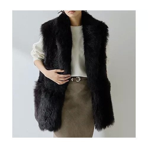 【ウィムガゼット/Whim Gazette】のムートンファージレ 人気、トレンドファッション・服の通販 founy(ファニー) 　ファッション　Fashion　レディースファッション　Fashion for Women　アウター　Coat / Outerwear Collection　トップス・カットソー　Cut & Sew Tops　ベスト&ジレ / 重ね着スタイル　Vests & Gilets　シンプル　Simple, Minimal　ストレート　Straight, Straight Cut　バランス　Balance, Style Balance　ベスト　Vest, Waistcoat　ムートン　Shearling, Mouton　リラックス　Relax, Relaxed Fit　A/W・秋冬　Autumn/Winter　エレガント 上品　Elegant　2025年　2025　2025-2026秋冬・A/W　Autumn/Winter 2025–26 AW25–26　other-3|ID: prp329100004637929 ipo3291000000033424120