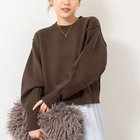 【ノーリーズ/NOLLEY'S】の【WEB&一部店舗限定色アイテム】《手洗い可能》スウェット風ニットプルオーバー ダークブラウン|ID: prp329100004639140 ipo3291000000033439005