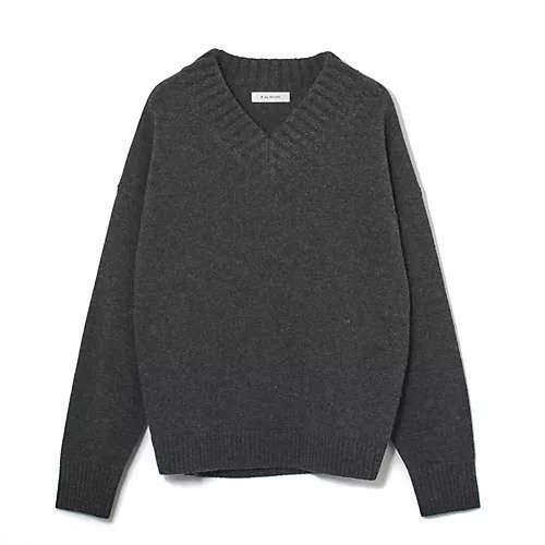 【イーバイエクラ/E by eclat】のカシミヤ混浅Vネックニット インテリア・キッズ・メンズ・レディースファッション・服の通販 founy(ファニー) 　ファッション　Fashion　レディースファッション　Fashion for Women　トップス・カットソー　Cut & Sew Tops　ニット　Knit Tops & Sweaters　Vネックトップス　V-Neck Tops / V-Cut Neckline Shirts　ミドル　Middle Length, Mid Height　別注　Limited Edition, Custom Order　チャコールグレー|ID: prp329100004639145 ipo3291000000033439041