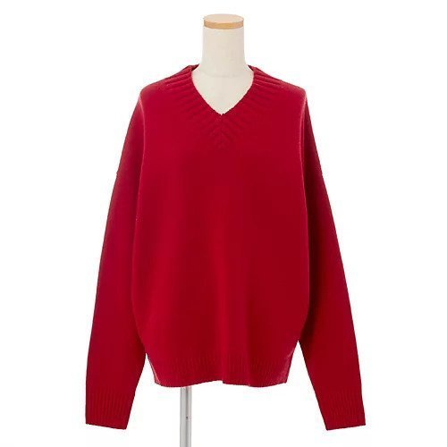 【イーバイエクラ/E by eclat】のカシミヤ混浅Vネックニット 人気、トレンドファッション・服の通販 founy(ファニー) 　ファッション　Fashion　レディースファッション　Fashion for Women　トップス・カットソー　Cut & Sew Tops　ニット　Knit Tops & Sweaters　Vネックトップス　V-Neck Tops / V-Cut Neckline Shirts　ミドル　Middle Length, Mid Height　別注　Limited Edition, Custom Order　other-2|ID: prp329100004639145 ipo3291000000033439043